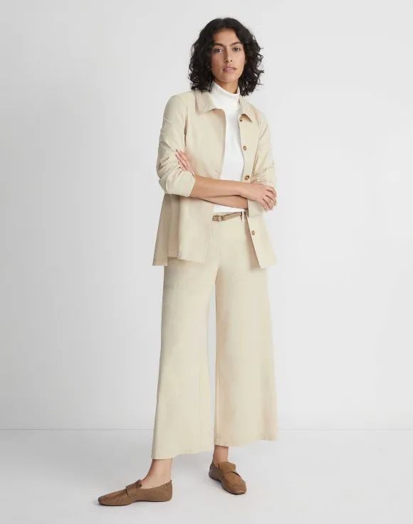 Bi-Stretch Pima Cotton Fulton Cropped Pant