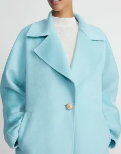 Brushed Cashmere Double Face Oversized Coat
