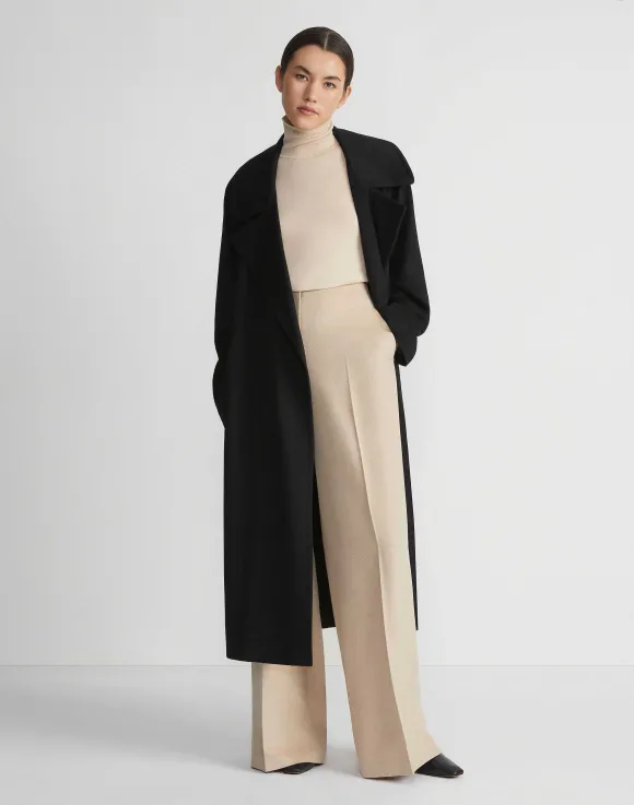 Camel Hair Oversized Trench Coat