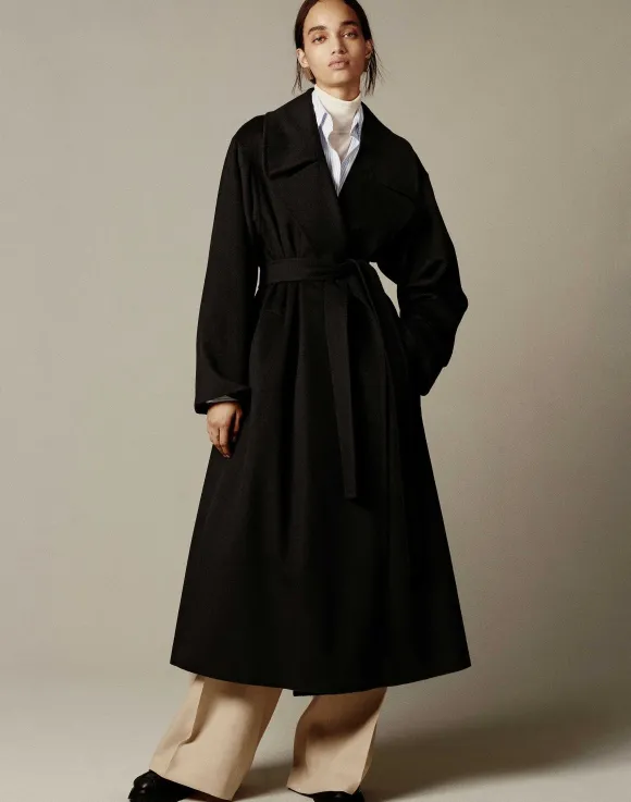 Camel Hair Oversized Trench Coat