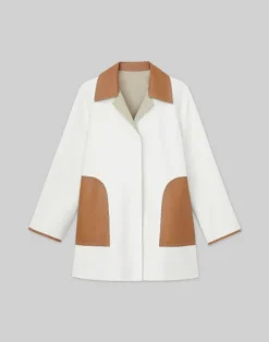 Cotton Double Face Reversible Car Coat