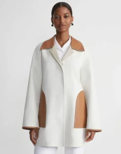 Cotton Double Face Reversible Car Coat