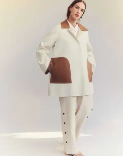 Cotton Double Face Reversible Car Coat