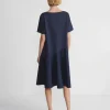 Cotton Jersey Flounced T-Shirt Dress