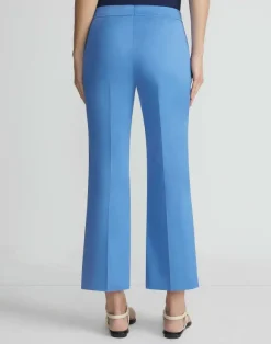 Cotton Sateen Manhattan Flared Cropped Pant