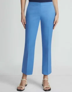 Cotton Sateen Manhattan Flared Cropped Pant