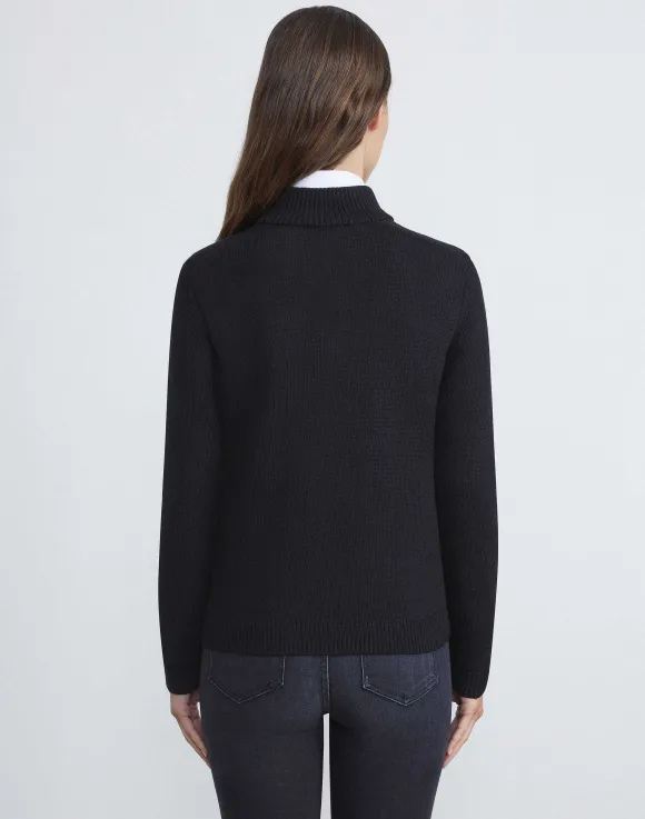 Cotton-Silk Tape Knit Bomber