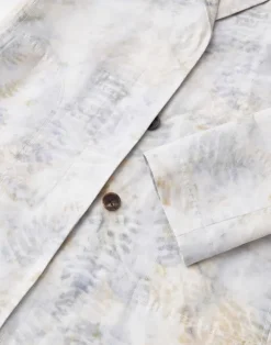 Eco Fern Print Linen-Poly Overcoat