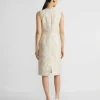 Eco Flora Jacquard Cotton-Silk Sheath Dress