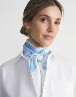 Eco Flora Print Silk Scarf