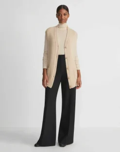 Fine Gauge Cashmere Stand Collar Sweater
