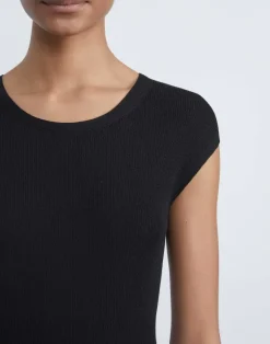 Finespun Voile Ribbed Cap Sleeve Top