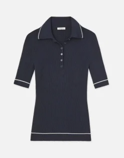 Finespun Voile Tipped Polo
