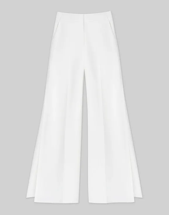 Finesse Crepe Franklin Wide Leg Ankle Pant