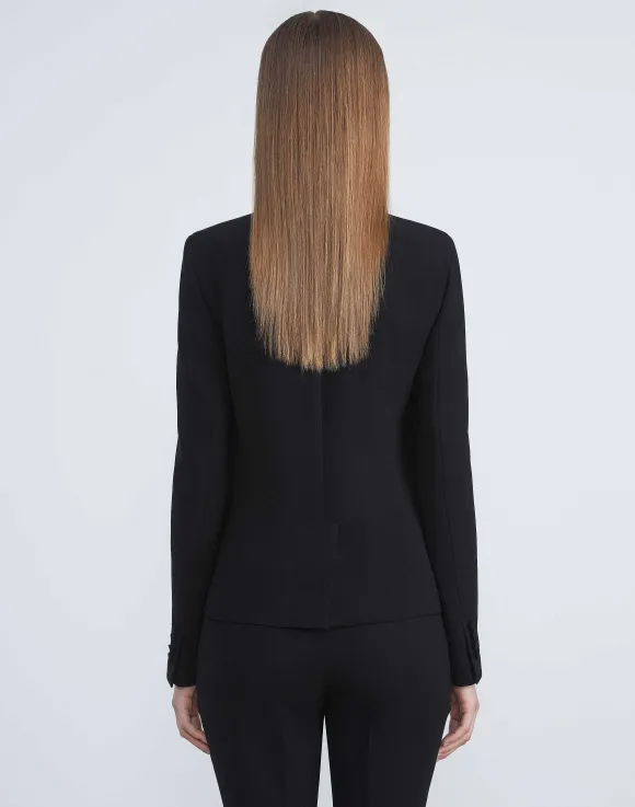 Finesse Crepe Single Button Blazer