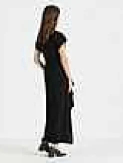 Finesse Crepe Tie Front Dress