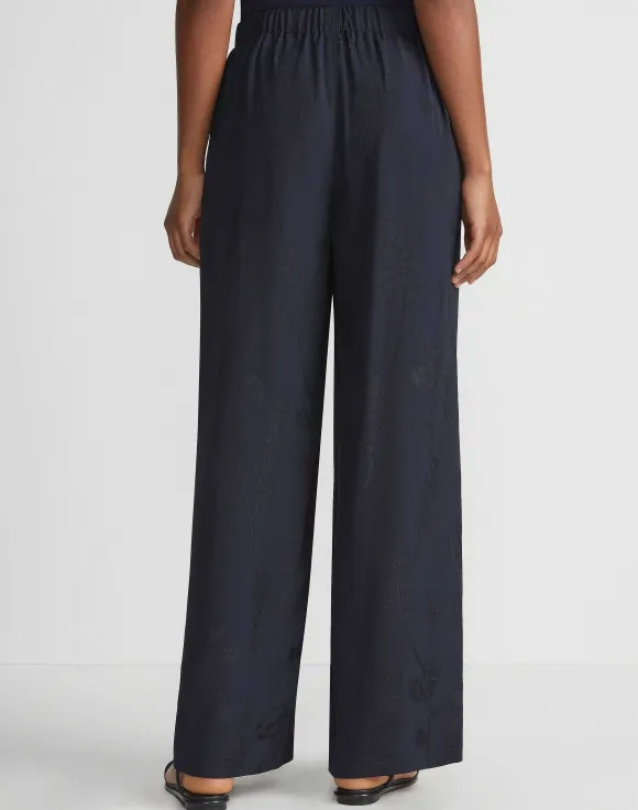 Flora Bloom Cloqu Jacquard Viscose Riverside Pant