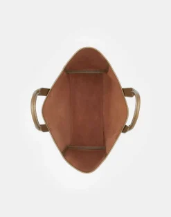 Grained Calfskin Leather Postmark L Tote