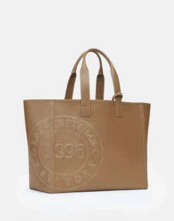 Grained Calfskin Leather Postmark L Tote