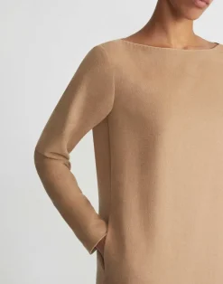 Hair Bateau Neck Dress