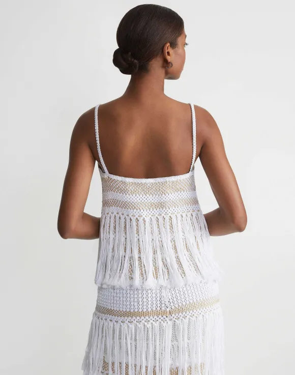 Hand Macram Organic Cotton Tank
