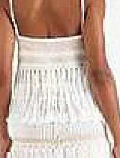 Hand Macram Organic Cotton Skirt