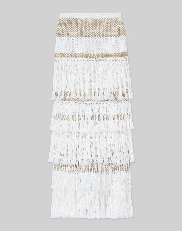 Hand Macram Organic Cotton Skirt