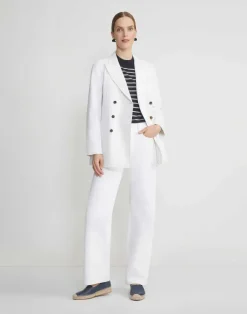 L148 Denim Double Breasted Blazer
