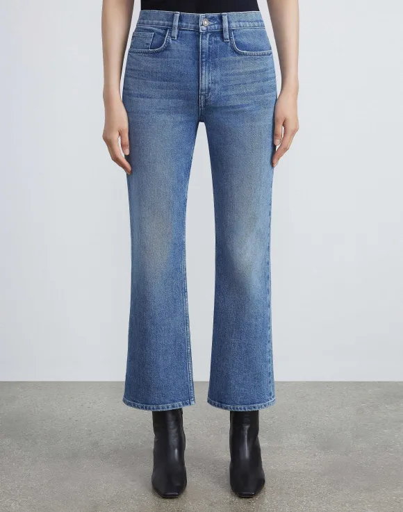 L148 Denim Mott Flared Ankle Jean