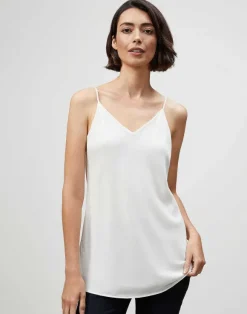 Lightweight Sandwashed Silk Bias Tank