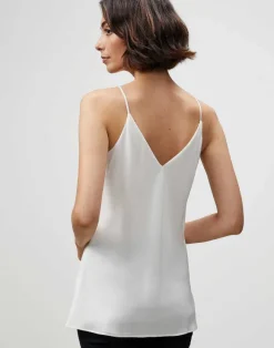 Lightweight Sandwashed Silk Bias Tank