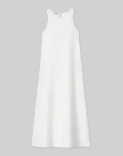 Linen A-Line Maxi Dress