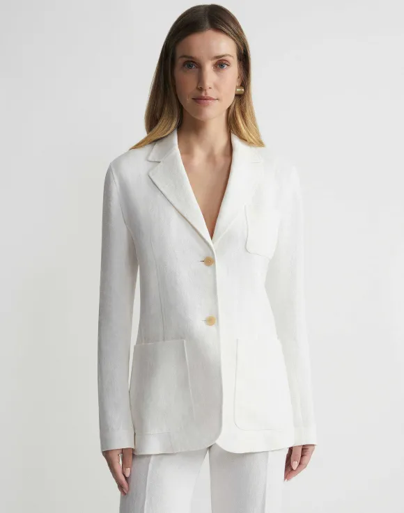 Linen Three Pocket Blazer