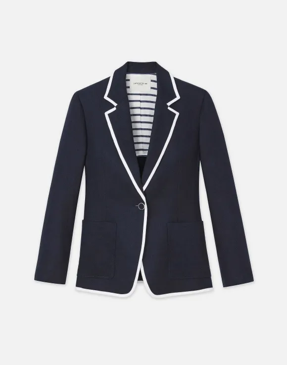 Linen Tipped Blazer