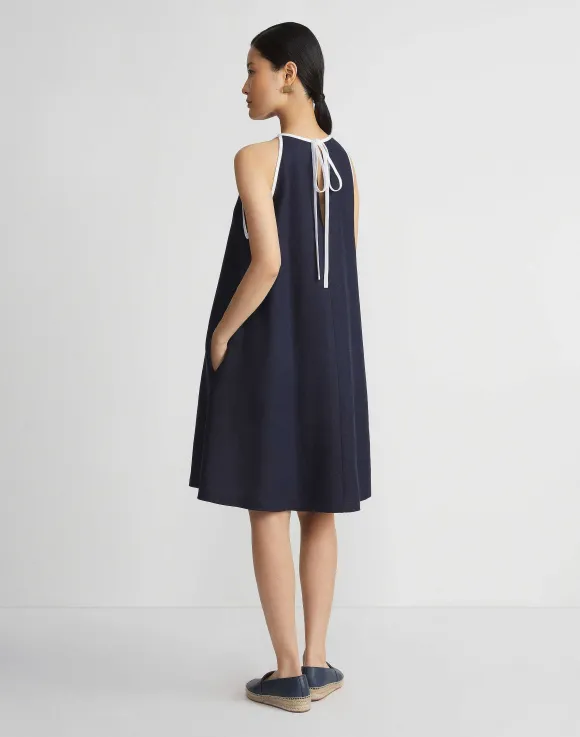 Linen Tipped Swing Dress