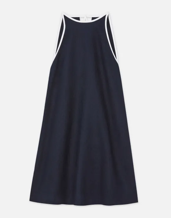Linen Tipped Swing Dress