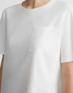 Linen-Cotton Jersey Pocket T-Shirt