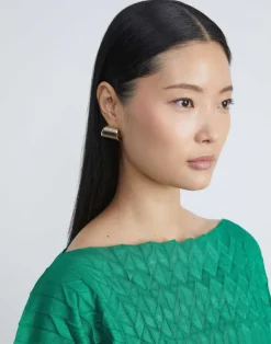 Lune Brass Hoop Earrings