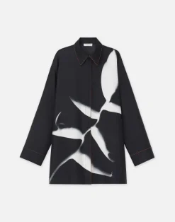 Martha Madigan X L148 Print Silk Twill Oversized Blouse