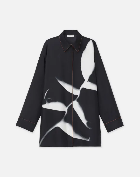Martha Madigan X L148 Print Silk Twill Oversized Blouse