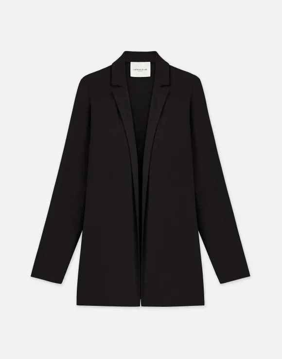 Matte Jersey Open Front Jacket