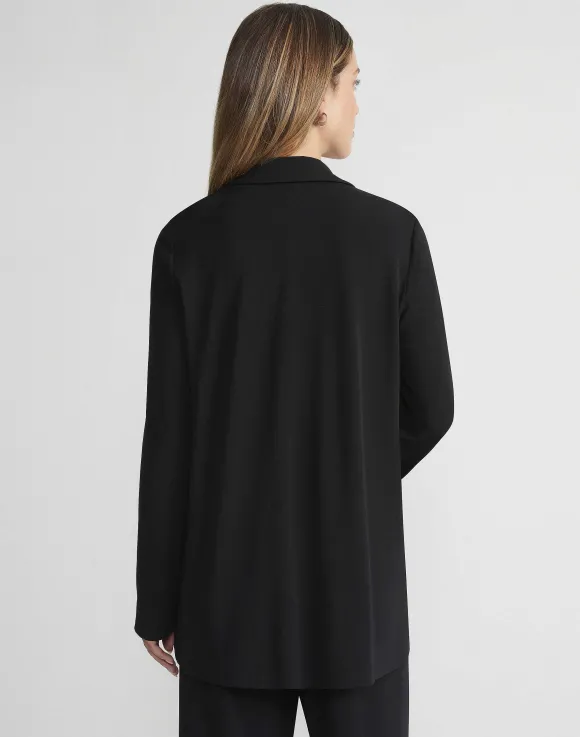 Matte Jersey Open Front Jacket