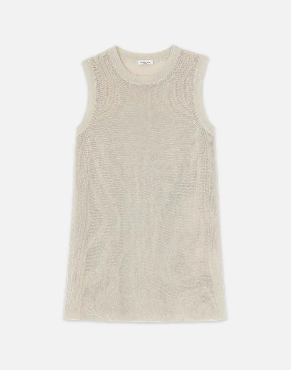 Mercerized Cotton Ribbed Tunic