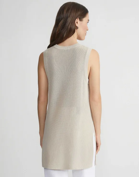 Mercerized Cotton Ribbed Tunic