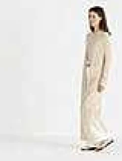 Mercerized Cotton Ribbed Duster Cardigan