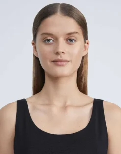 Mesh Jersey Scoop Neck Tank