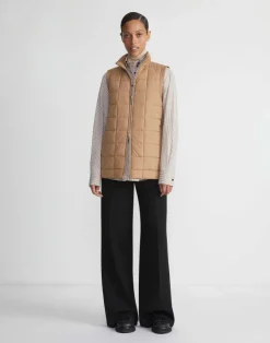 Micro Gingham Cotton Poplin High Collar Shirt