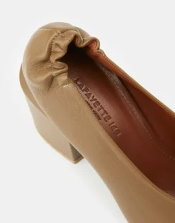 Nappa Leather Square Toe Pump