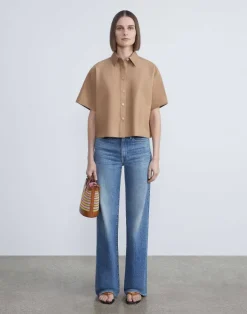 Nubuck Calfskin Suede Shirt