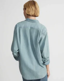 Organic Cotton Chambray Pocket Shirt